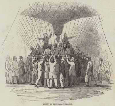 De Ascentie van de Nassau Ballon door English School