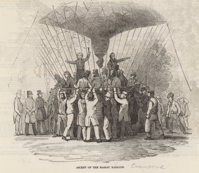 De opstijging van de Nassau Ballon door English School