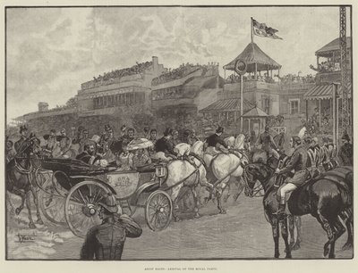 Ascot Races, aankomst van het koninklijke gezelschap door English School