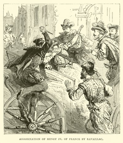 Moord op Hendrik IV van Frankrijk door Ravaillac door English School