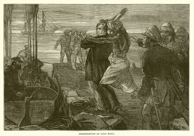Moord op Lord Mayo (1872) door English School