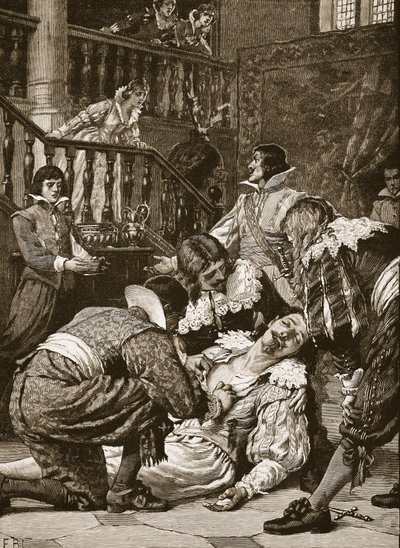 De moord op de hertog van Buckingham, illustratie uit 
