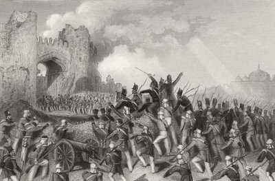 Aanval op Delhi en verovering van de Cashmere Gate op 14 september 1857, uit 