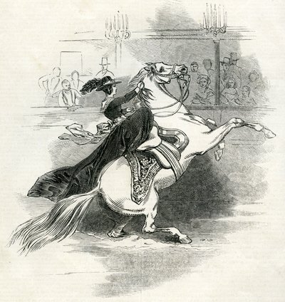 Astleys Amphitheater, Londen, scène in het circus door English School
