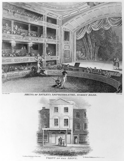 Astleys Arena en Amphitheater door English School