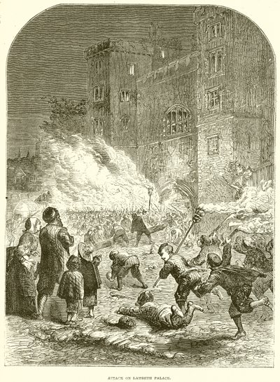 Aanval op Lambeth Palace door English School