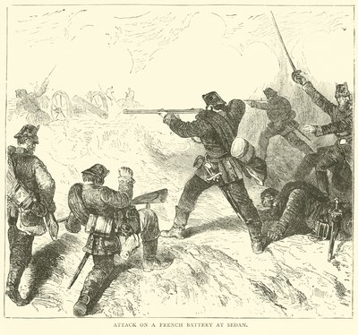 Aanval op een Franse batterij bij Sedan, september 1870 door English School