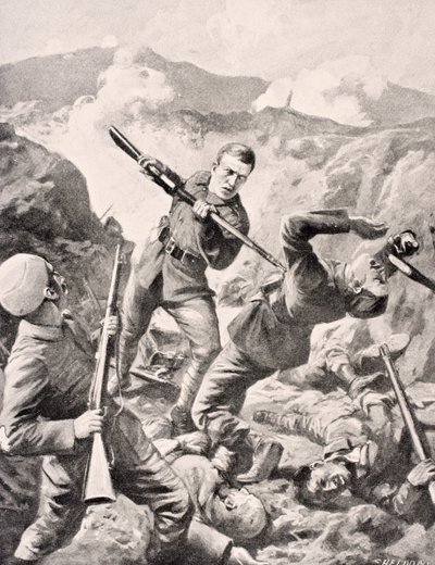 Australische korporaal Albert Jacka, VC, uit 