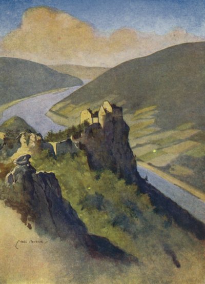Oostenrijk: Aggstein Kasteel, boven de Donau door English School