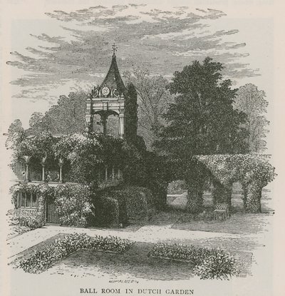 Balzaal in Nederlandse tuin, Holland House door English School