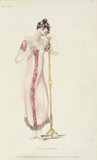 Baljurk, modeplaat uit Ackermanns Repository of Arts door English School
