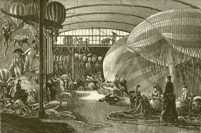 Ballonfabriek in Parijs door English School