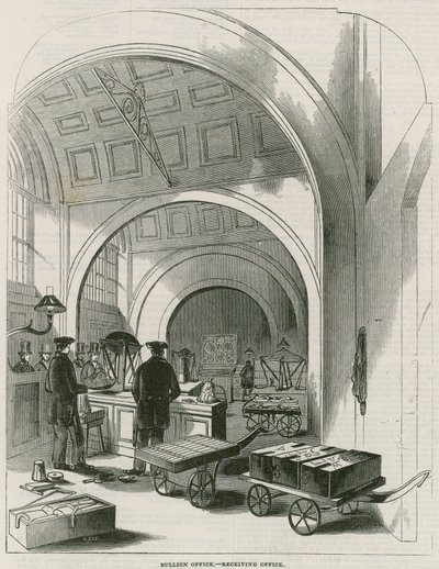 Bank of England, Bullion Office en Goudweegkamer door English School