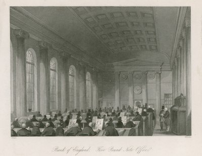 Bank of England, Vijf Pond Biljet Kantoor door English School