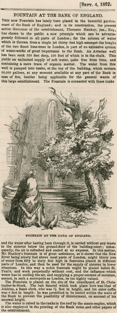 Bank of England, Tuinhof door English School