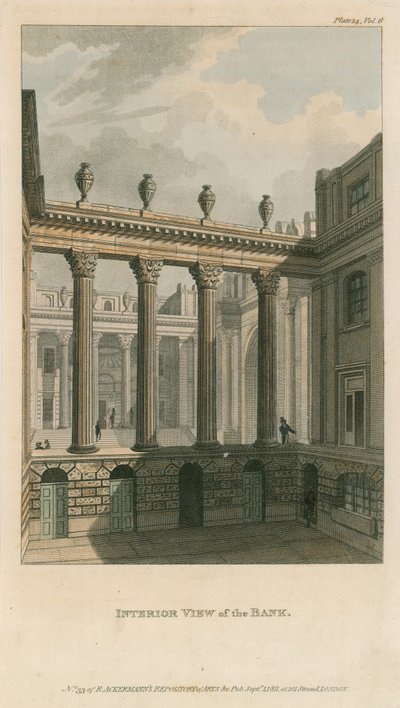 Bank of England, Lothbury Court door English School