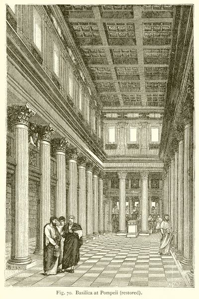 Basiliek in Pompeii (gerestaureerd) door English School