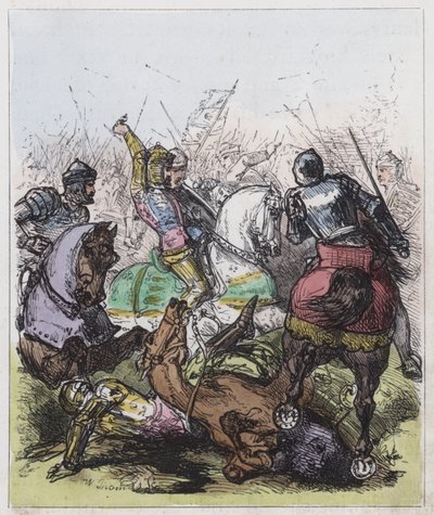 Slag bij Agincourt door English School