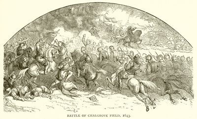 Slag bij Chalgrove Field, 1643 door English School