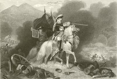 Slag bij Culloden door English School