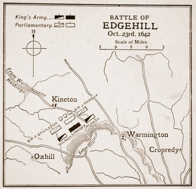 Slag bij Edgehill, 23 oktober 1642 door English School