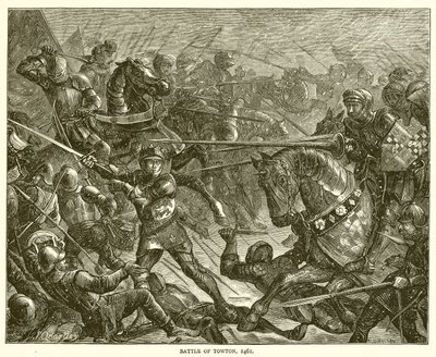 Slag bij Towton, 1461 door English School