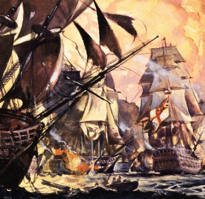 Slag bij Trafalgar door English School