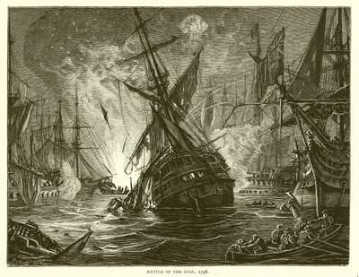 Slag om de Nijl, 1798 door English School