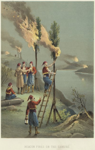 Bakenvuren aan de Donau door English School
