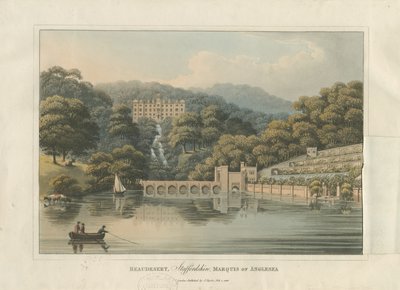 Beaudesert Hall en Park door English School