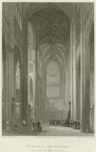 Kathedraal van Beauvais, zicht vanuit het noordelijke transept door English School