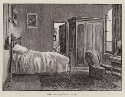 Slaapkamer van Henry Edward Manning, Engelse katholieke kardinaal en aartsbisschop van Westminster door English School
