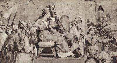 Bertha, vrouw van Aethelbert, koning van Kent door English School