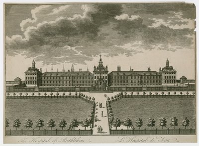 Bethlehem Ziekenhuis (gravure) door English School