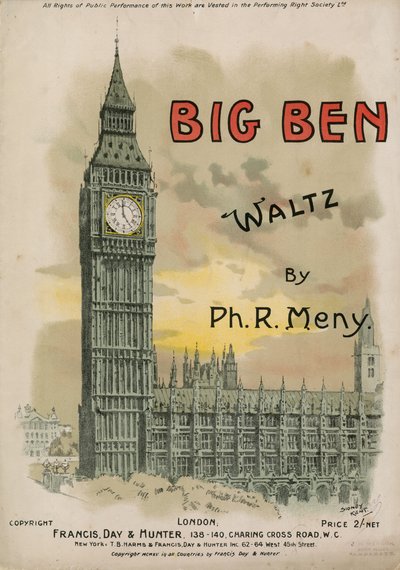 Big Ben Wals door Ph R Meny door English School
