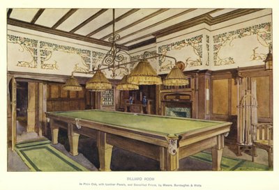Biljartkamer door English School