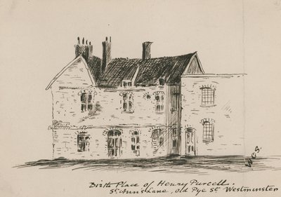 Geboorteplaats van Henry Purcell, St Anns Lane, Old Pye Street, Westminster door English School