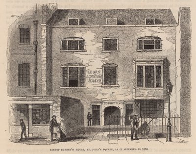Bishop Burneys Huis, St Johns Square, Clerkenwell door English School