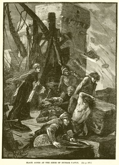 Zwarte Agnes bij het beleg van kasteel Dunbar door English School