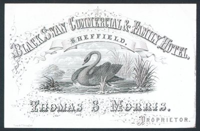 Black Swan Commercial & Family Hotel, Sheffield door English School