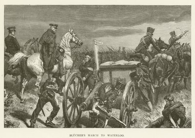 Blüchers mars naar Waterloo door English School