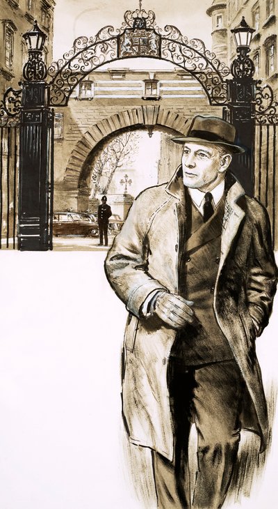 Bob Fabian van Scotland Yard door English School