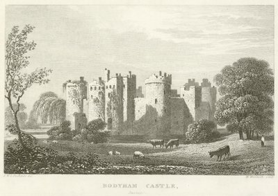Bodyham Kasteel, Sussex door English School