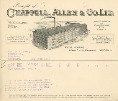 Gekocht van Chappell Allen & Co Ltd door English School