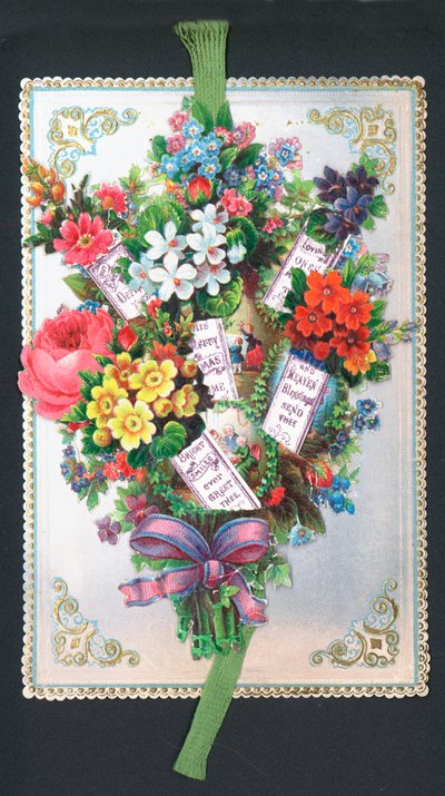 Boeket Bloemen, Kerstkaart door English School