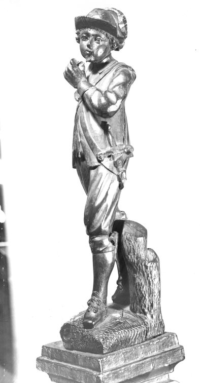 Jongen die een fluit speelt, 1638 door English School