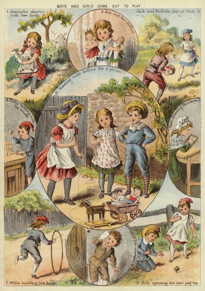 Jongens en meisjes komen buiten spelen door English School