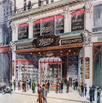 Filiaal van Boots op 182 Regent Street door English School