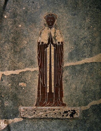 Messing van William White, in de Fitzalan Chapel door English School