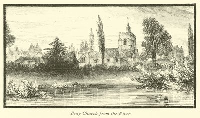 Bray Kerk vanaf de Rivier door English School